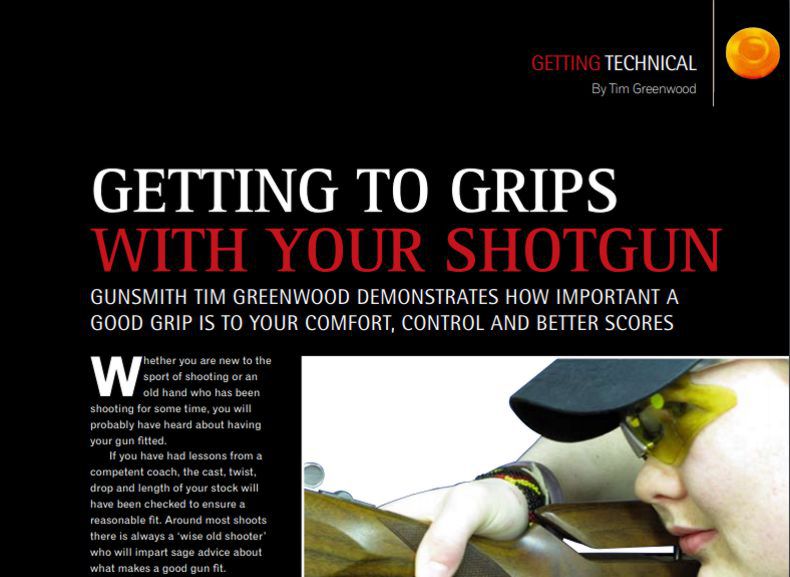 Clay Shooting Magazine May 2010 Getting to grips with your shotgun